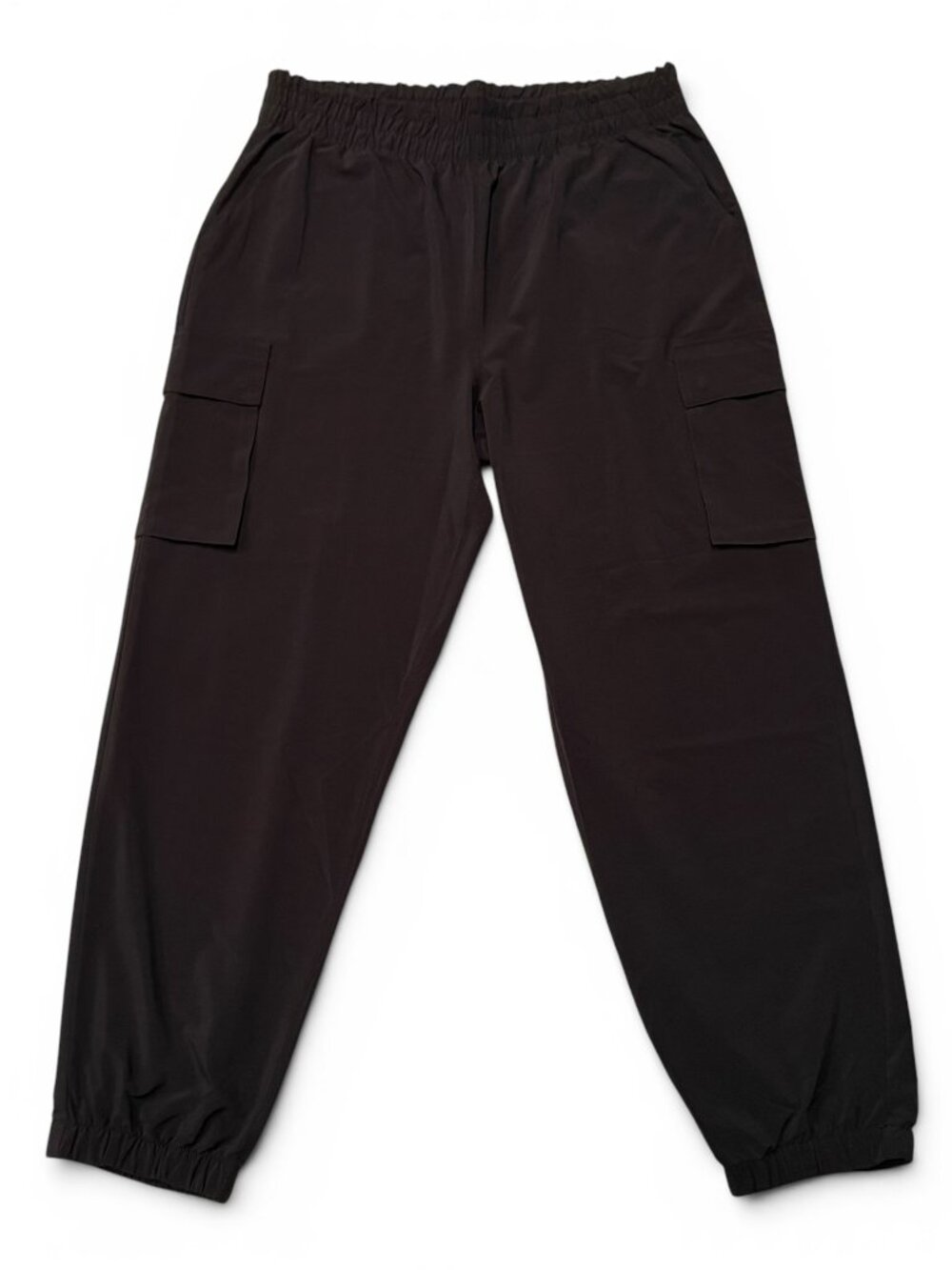 NWT Fabletics Trinity Woven Black Cargo Jogger Pants Size Large